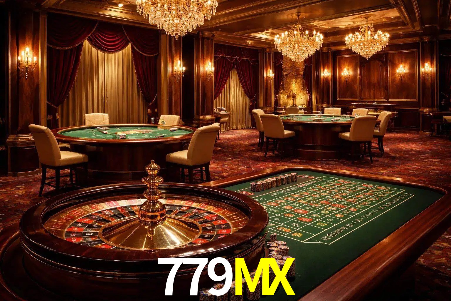 Una escena premium de mesa de casino en vivo con cartas, elementos de ruleta y un ambiente pulido de estudio de transmisión.